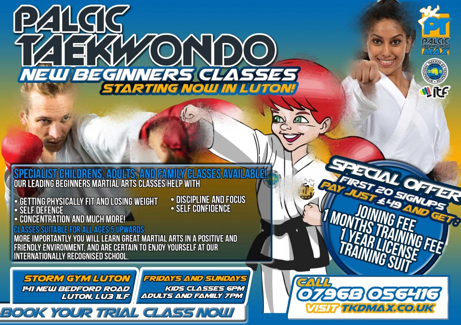 Luton Martial Arts Flyer